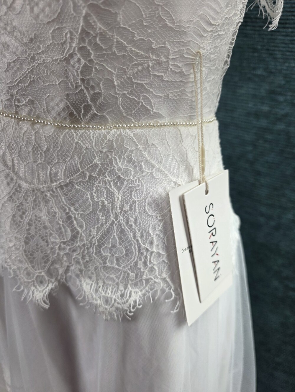 Bohemian Off Shoulder Wedding Dress, Perfect For a Beach Wedding! Size Small. - Picture 7 of 14